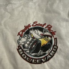 Dodge Scat Pack Six Pack 440 Brad Bauer 1999 Vintage T-Shirt Large Thrashed