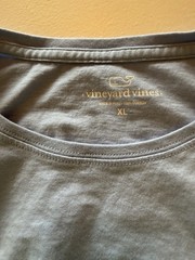 Vineyard Vines Men’s Whale Logo Pocket Tee Long Sleeve Crew Neck Blue XL