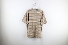 Vintage 90s Streetwear Mens XL Faded Striped Color Block Short Sleeve T-Shirt