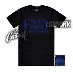 Foamposite One Deep Royal Black Ice Game T Shirt Match FAM