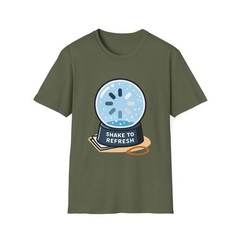 Unisex Softstyle T-Shirt Snow Globe Loading Symbol Office Humor Tech Frustration