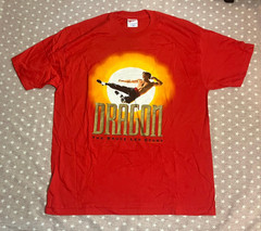 Vintage Dragon 1993 Bruce Lee Story Movie Men’s XL Red 90s Promo Shirt Tee T