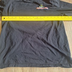 Alab T-Shirt Mens M Alien Spaced Out Caterpillar Mushroom Embroidered Tentacles