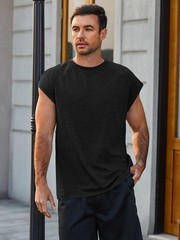 Mens Tank Tops Workout Muscle Gym Athletic T-Shirts Casual Cap Sleeve Summer …