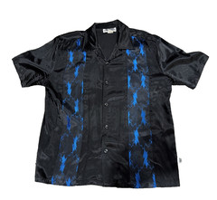 Vintage Pop Icon S/S Shirt Black Foil w/ Blue Lightning Panels 90’s USA Large