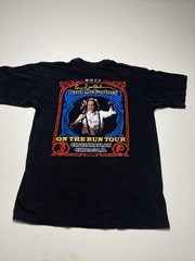Paul McCartney on the run 2011 concert tour 2 sided shirt Sz Large Beatles Wings