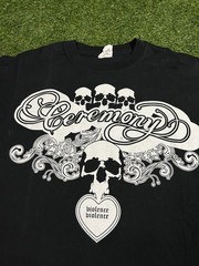 Vintage 2006 Ceremony Violence Violence T-Shirt Sz Small Y2K Deathwish Hardcore