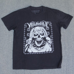 Yelawolf T Shirt M 51/50 2017 TRIAL BY FIRE Tour Skull Merch Hip Hop Country Rap