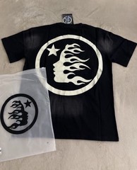 Black Hellstar T-Shirt With Rhinestones Size M