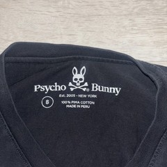 Psycho Bunny Mens Long Sleeve black size 8 men’s large free shipping 👀🔥❗️