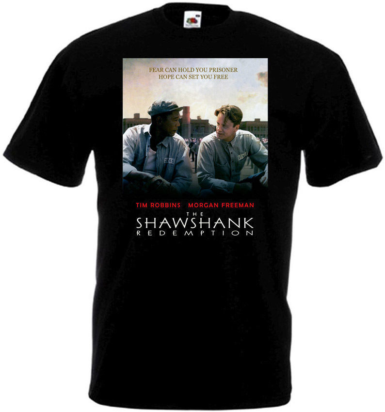 The Shawshank Redemption v4 T shirt black movie poster all sizes S-5XL