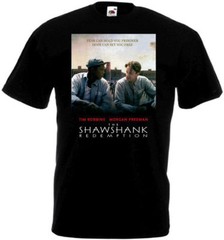 The Shawshank Redemption v4 T shirt black movie poster all sizes S-5XL