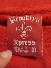 Y2K Embroidered Brooklyn Express Tshirt Men Size XL Vintage Streetwear Skater