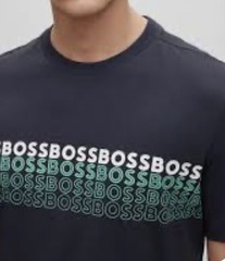 BOSS Athleisure Men’s dark blue Crew Neck Pullover Logo Graphic Sweatshirt L