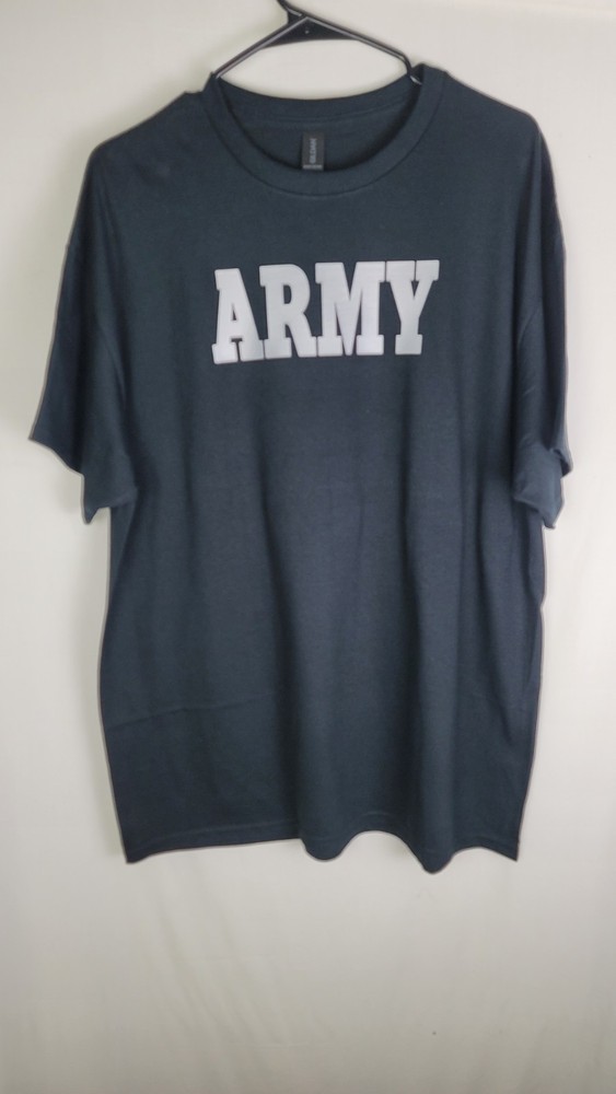 U S ARMY Mens Black Graphic Print T Shirt Sz XL