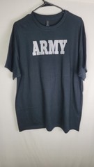 U S ARMY Mens Black Graphic Print T Shirt Sz XL