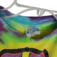 Hanes Beefy-T® Tie Dye Peace Save the whales T-Shirt lakes 88 single stitch