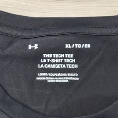 Under Armour T-Shirt Men’s XL Black Tech 2.0 Short Sleeve New