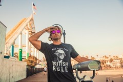 Mens Too Cool for British Rule T Shirt Funny Patrotic 4th Of July Party Tee for