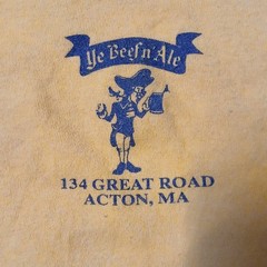Vintage Beef N Ale Shirt 2XL Restaurant Acton Hudson Stow Maynard Massachusetts