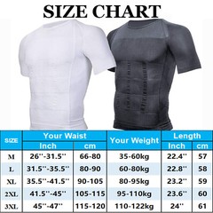 Fajas Para Hombres Faja Reductora De Hombre Men Tee Shaper Tummy Control T shirt