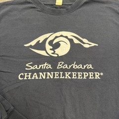 Santa Barbara Channelkeeper UCSB T-Shirt Unisex Medium Blue Single Stitch Tee