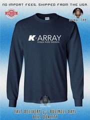 K-ARRAY Audio Logo Men’s Long Sleeve T-Shirt American Size T-Shirt