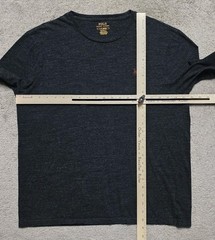 Polo Ralph Lauren Mens L Charcoal Gray Long Sleeve Shirt Custom Slim Fit Pony
