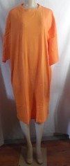 ORANGE EXTRA LONG COTTON PLAIN T-SHIRT OR SLEEPSHIRT TSHIRT FITS 2X / 3X