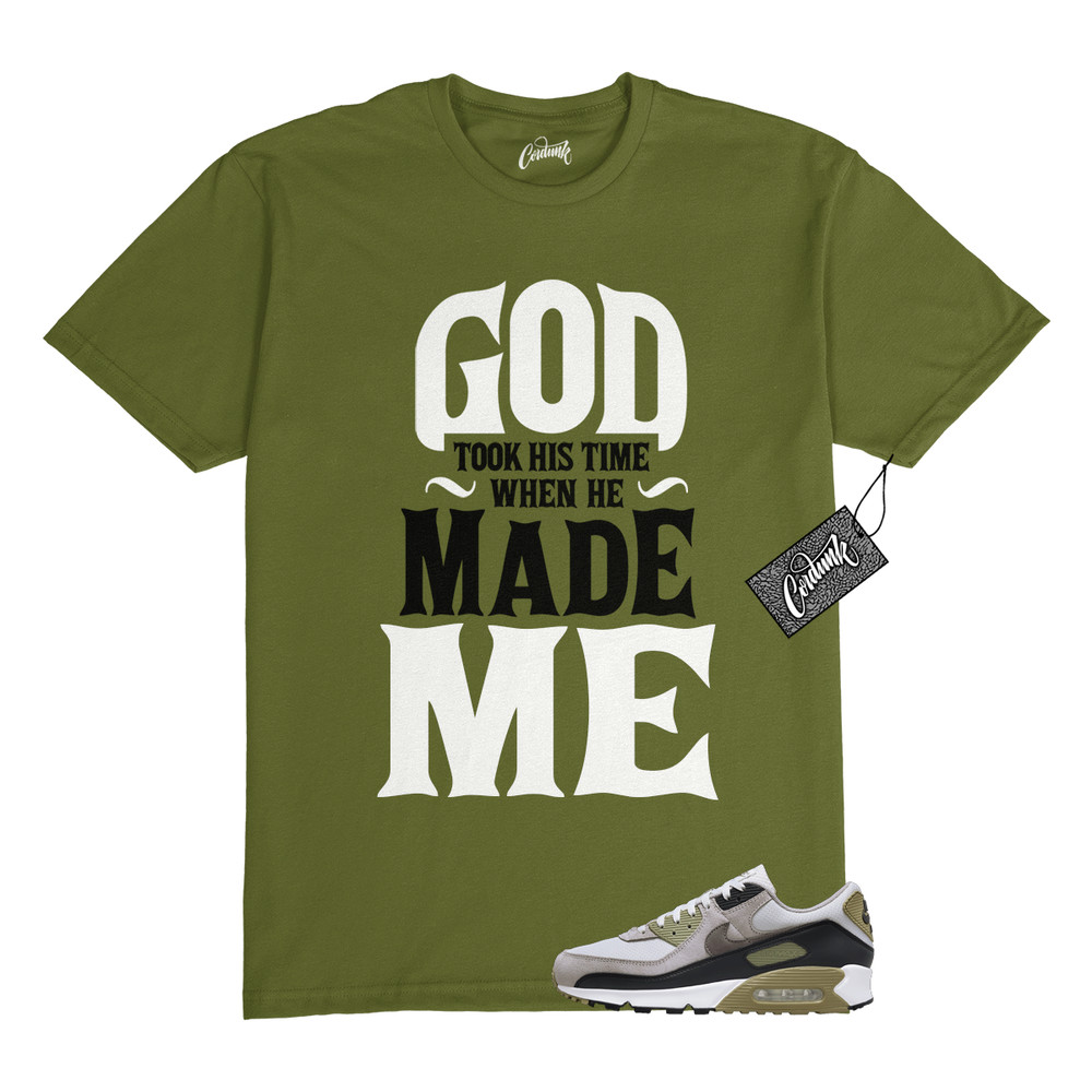 Air Max 90 Light Bone Neutral Olive College Grey Stone T Shirt to Match GTHT