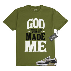 Air Max 90 Light Bone Neutral Olive College Grey Stone T Shirt to Match GTHT
