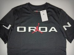 Nike Air Jordan Black Shirt Jumpman Logo Size Medium Brand New
