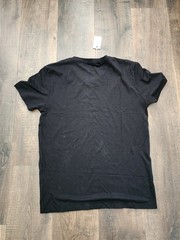 Marine Layer Men’s V-Neck T-Shirt Black Solid Short Sleeve Regular Size S