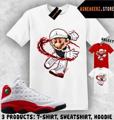 Tee Shirt Matching AJ 13 Chicago 2026 To Match Sneaker Sneakerhead Mario T-Shirt