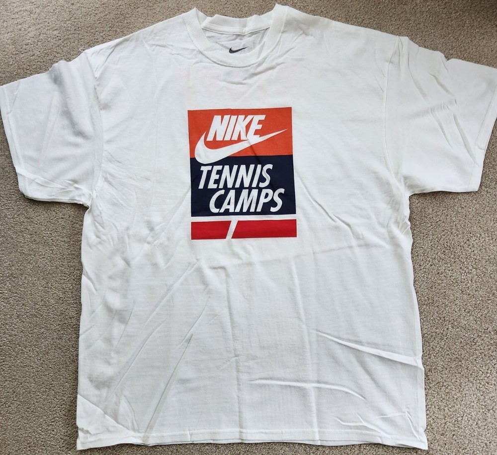 Nike Staff Tennis Camp XL White Tshirt NEW