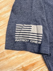 Lot of 6 Patriot Crew USA Flag Mens Large Perfect Fit Performance Tees