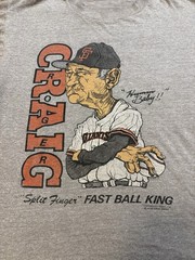 Salem Vintage San Francisco Giants Split Finger Fast Ball King Tee Gray L