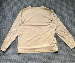 BMW Fasterpiece Men’s Long Sleeve Beige Padded Shoulder Lightweight Shirt