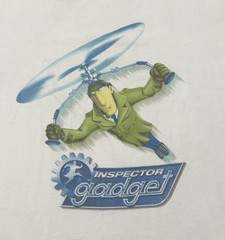 Inspector Gadget Vintage 90s Cartoon Movie Promo Disney Store Tag L/XL T-Shirt