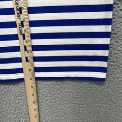 Polo Ralph Lauren Shirt Mens Medium Blue White Stripe Pocket Ringer Tee