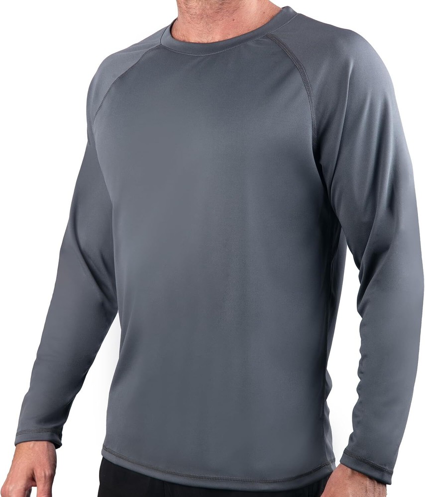 Men’s Rash Guard Swim Shirts for Men SPF UPF 50 Sun Protection Running Shirt