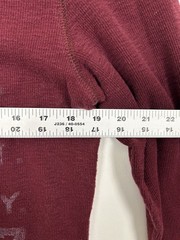 American Eagle Shirt Men’s M Red Thermal Waffle Knit Long Sleeve Tagless Shirt