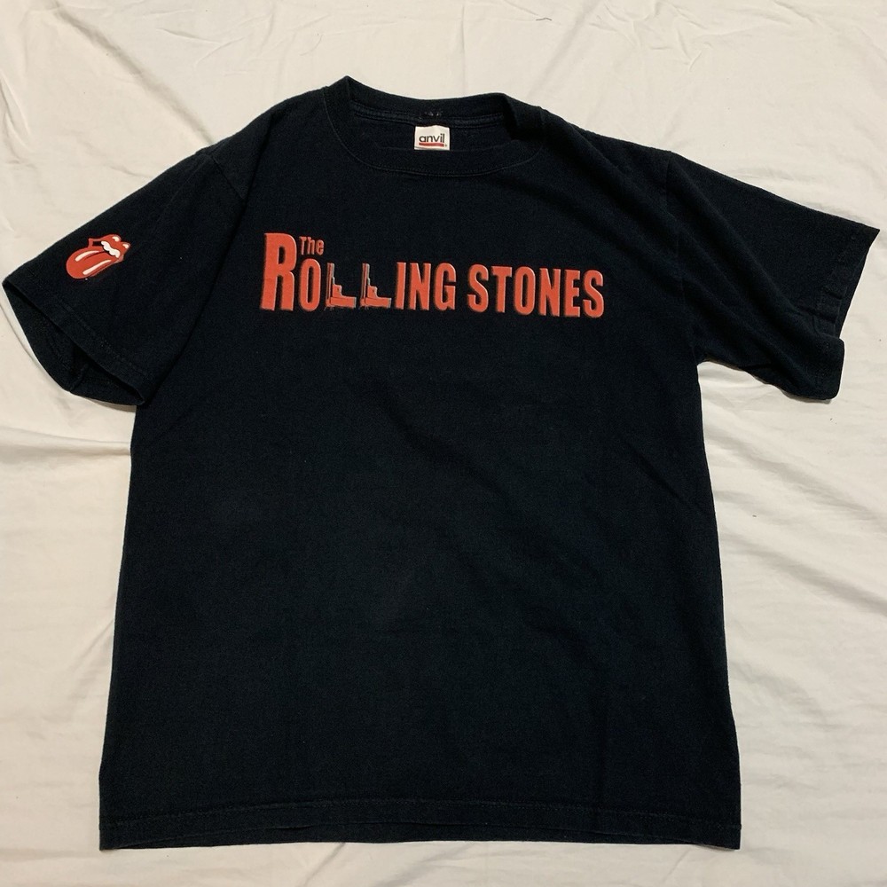 Vintage The Rolling Stones Sopranos T Shirt Black Band Concert Medium 9/15/05