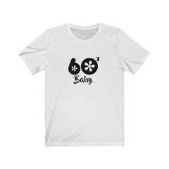 60’S BABY (t-shirt) – tee graphic statement – Black White Grey Red