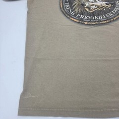 Vtg 2000s The Great Wolf Lodge Traverse City Distressed Y2K T Shirt Mens M Brown