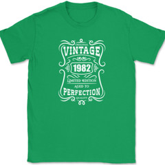 Original Vintage YEAR Age To Perfection T-Shirt Birthday Custom Personalized Tee