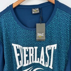 Everlast Mens 4XL Y2K T Shirt Blue Graphic Print Short Sleeve Boxing MMA