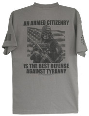 Second Amendment Militia Armed Citizenry is the Best Defense T-Shirt Pro Gun Tee