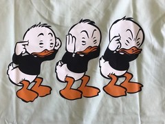 Authentic Disney HUEY DEWEY LOUIE H&M T-Shirt NEW Sizes XS,S,M,L,XL DOUBLE-SIDED