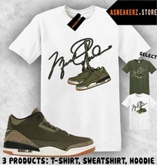 Tee Shirt Matching AJ 3 Family Affair To Match Sneaker MJ Shoelace 3s T-Shirt